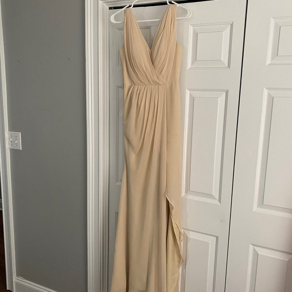 OK Bridal - Champagne bridesmaid dress
